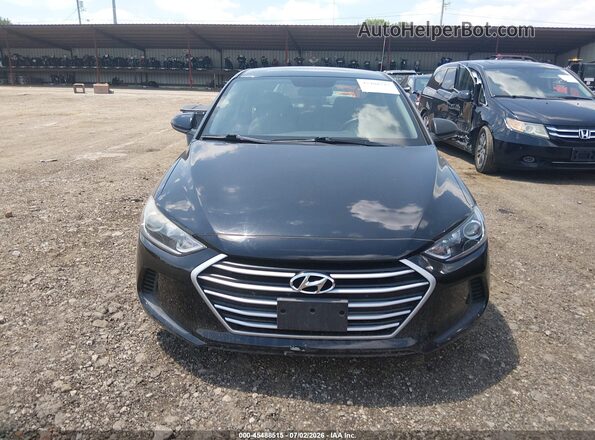 5NPD74LF6JH213351 2018 HYUNDAI ELANTRA Черный Вид задней части салона