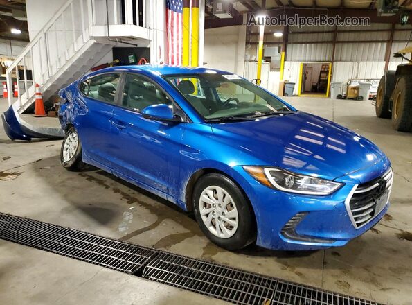 5NPD74LF6JH248584 2018 HYUNDAI ELANTRA Синий Передняя правая четверть