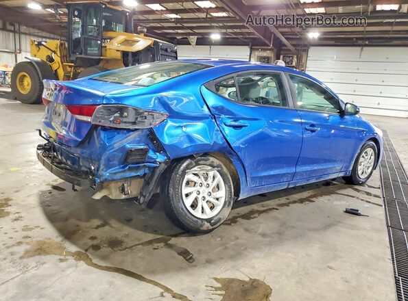5NPD74LF6JH248584 2018 HYUNDAI ELANTRA Синий Задняя правая четверть