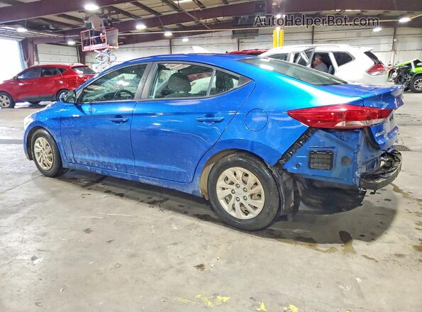 5NPD74LF6JH248584 2018 HYUNDAI ELANTRA Синий Задняя левая четверть