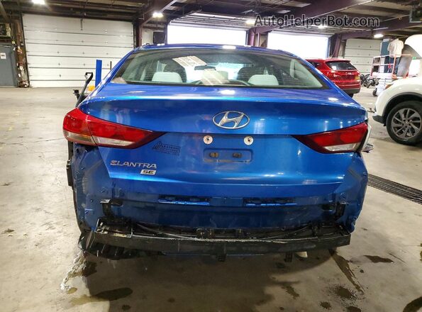 5NPD74LF6JH248584 2018 HYUNDAI ELANTRA Синий Вид сзади