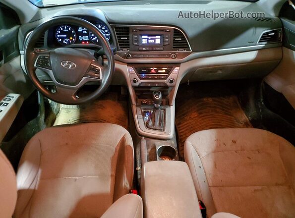 5NPD74LF6JH248584 2018 HYUNDAI ELANTRA Синий Вид панели приборов