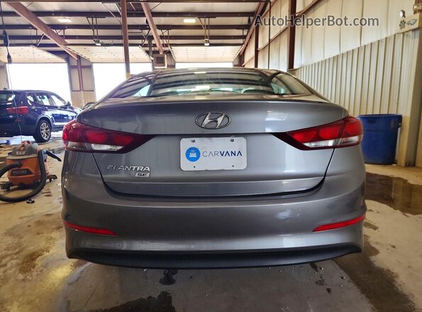5NPD74LF6JH278877 2018 HYUNDAI ELANTRA Gray Вид ззаду