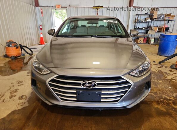 5NPD74LF6JH278877 2018 HYUNDAI ELANTRA Gray Вид спереду