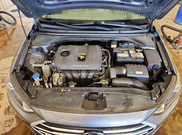 5NPD74LF6JH278877 2018 HYUNDAI ELANTRA Gray Вид задньої частини салону