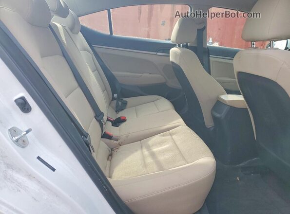 5NPD74LF6JH351620 2018 HYUNDAI ELANTRA White უკანა სავარძლების ხედი