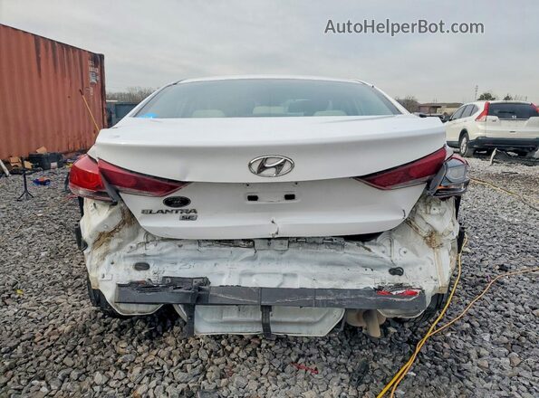 5NPD74LF6JH351620 2018 HYUNDAI ELANTRA White უკანა ხედი