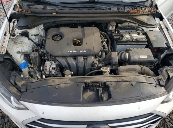 5NPD74LF6JH351620 2018 HYUNDAI ELANTRA White უკანა სალონის ხედი