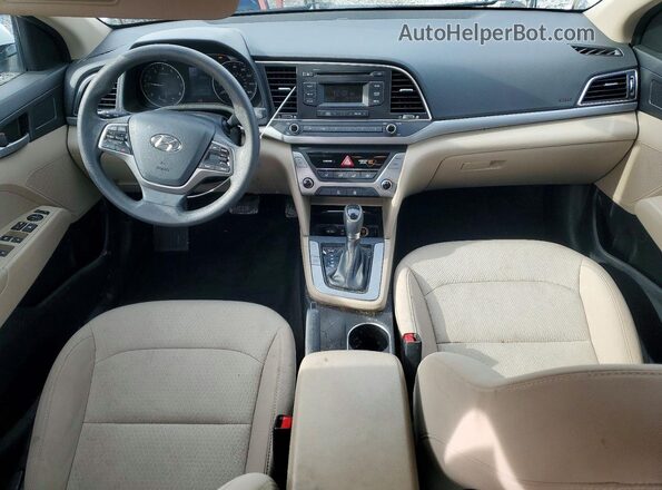 5NPD74LF6JH351620 2018 HYUNDAI ELANTRA White წინა პანელის ხედი