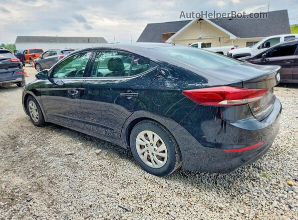 5NPD74LF6JH397397 2018 HYUNDAI ELANTRA Black უკანა მარცხენა