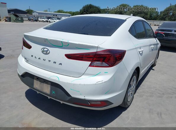 5NPD74LF6KH427435 2019 HYUNDAI ELANTRA White Tył prawy