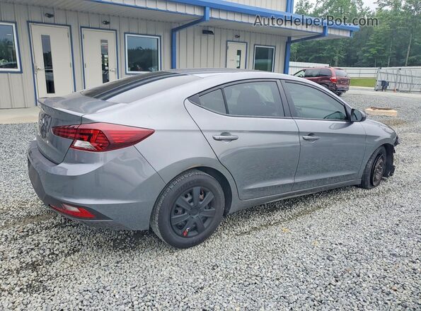 5NPD74LF6KH436670 2019 HYUNDAI ELANTRA Gray Rear right