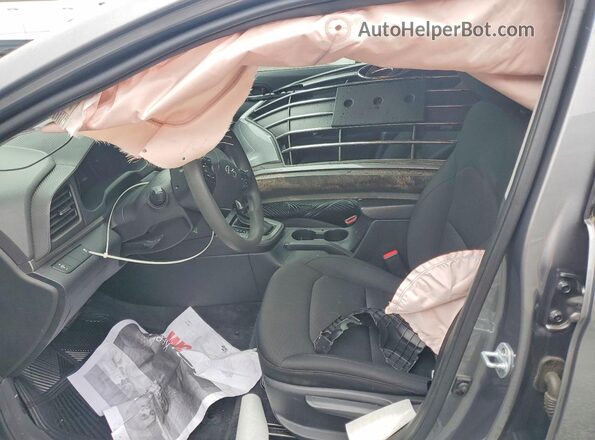 5NPD74LF6KH436670 2019 HYUNDAI ELANTRA Gray Front interior view