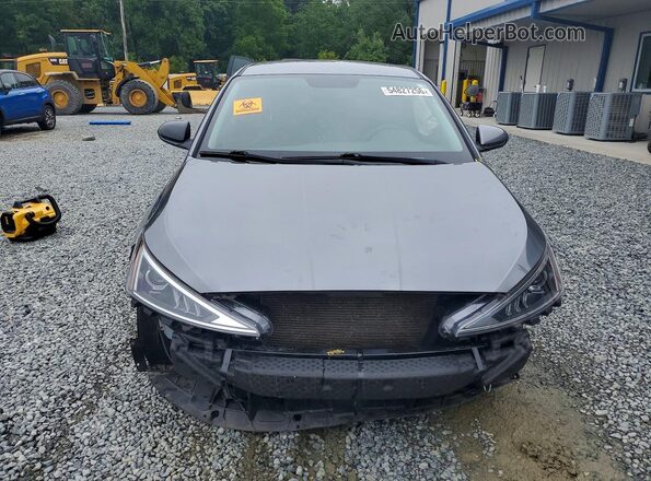 5NPD74LF6KH436670 2019 HYUNDAI ELANTRA Gray Front view