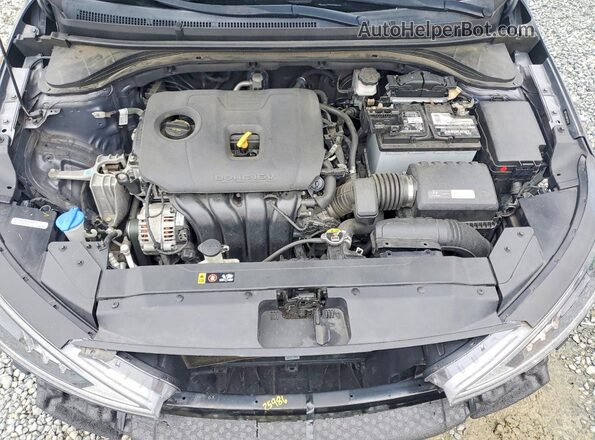 5NPD74LF6KH436670 2019 HYUNDAI ELANTRA Gray Rear interior view