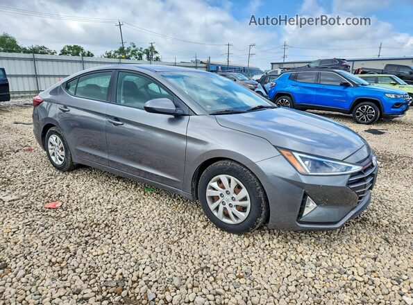 5NPD74LF6KH466042 2019 HYUNDAI ELANTRA Gray წინა მარჯვენა