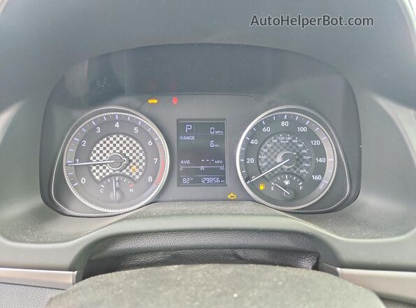 5NPD74LF6KH466042 2019 HYUNDAI ELANTRA Gray ხელსაწყოთა პანელის ხედი