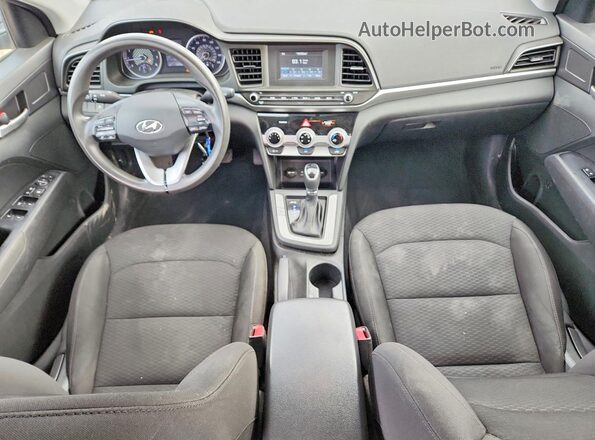 5NPD74LF6KH466042 2019 HYUNDAI ELANTRA Gray წინა პანელის ხედი