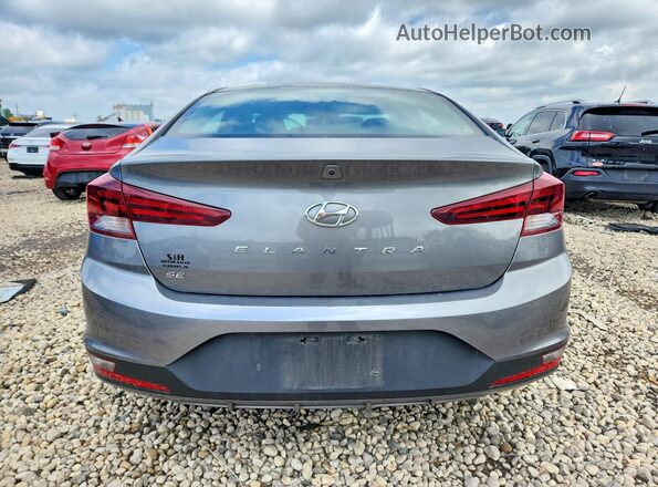 5NPD74LF6KH466042 2019 HYUNDAI ELANTRA Gray უკანა ხედი