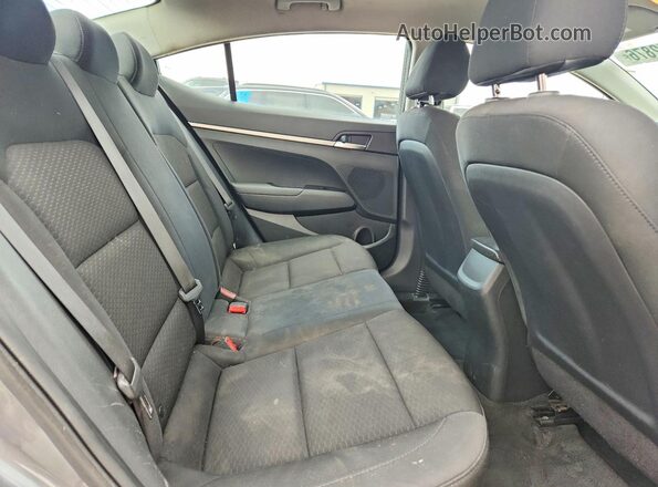 5NPD74LF6KH466042 2019 HYUNDAI ELANTRA Gray უკანა სავარძლების ხედი