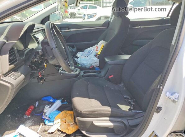 5NPD74LF6KH471225 2019 HYUNDAI ELANTRA White წინა სალონის ხედი