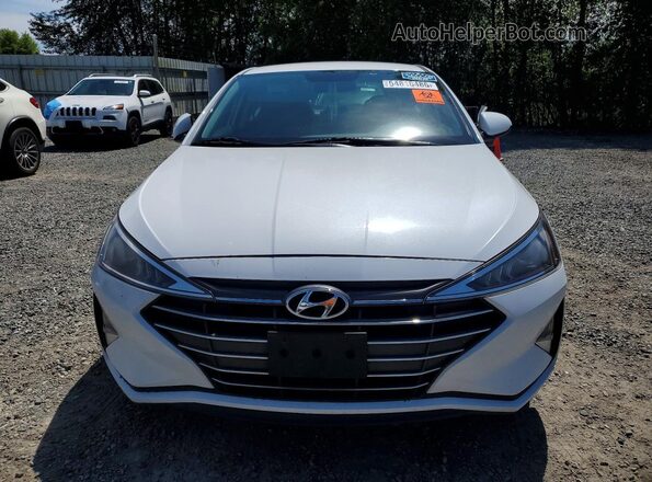 5NPD74LF6KH471225 2019 HYUNDAI ELANTRA White წინა ხედი