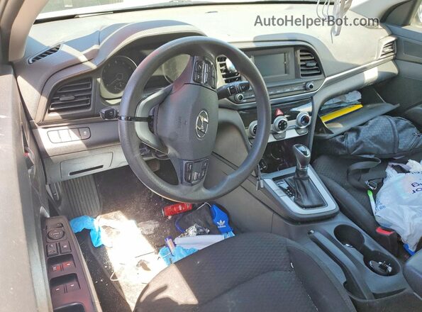 5NPD74LF6KH471225 2019 HYUNDAI ELANTRA White წინა პანელის ხედი