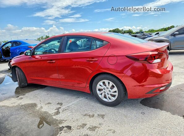 5NPD74LF6KH477753 2019 HYUNDAI ELANTRA Red Trasero izquierdo