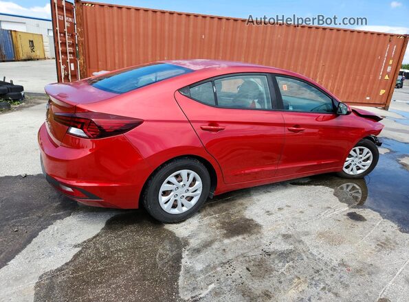 5NPD74LF6KH477753 2019 HYUNDAI ELANTRA Red Trasero derecho