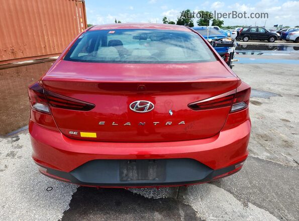 5NPD74LF6KH477753 2019 HYUNDAI ELANTRA Red Vista trasera