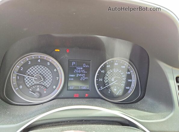5NPD74LF6KH477753 2019 HYUNDAI ELANTRA Red Vista del cuadro de instrumentos