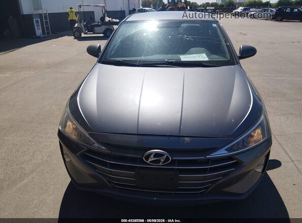 5NPD74LF6KH478241 2019 HYUNDAI ELANTRA Gray Вид спереду