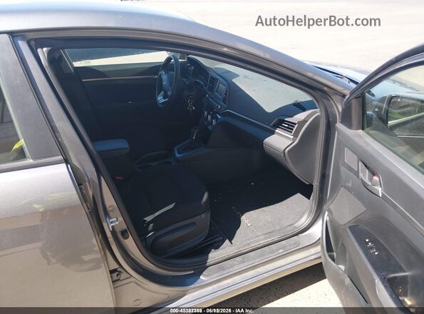 5NPD74LF6KH478241 2019 HYUNDAI ELANTRA Gray Вид салону спереду