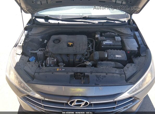 5NPD74LF6KH478241 2019 HYUNDAI ELANTRA Gray Вид ззаду