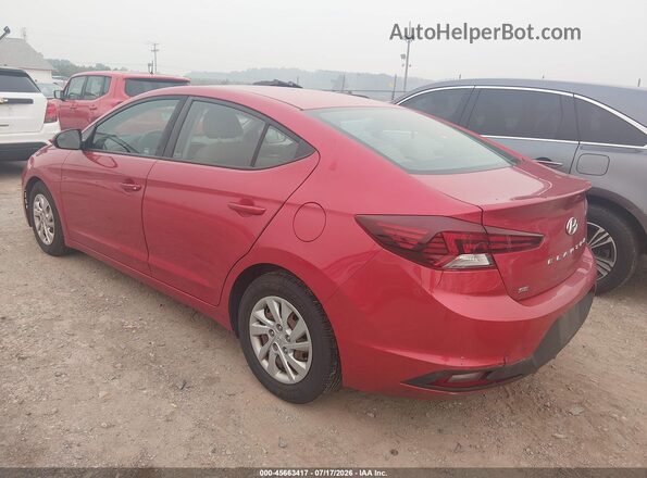 5NPD74LF6LH553828 2020 HYUNDAI ELANTRA Red Trasero izquierdo