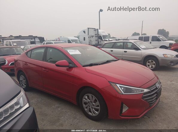 5NPD74LF6LH553828 2020 HYUNDAI ELANTRA Red Vista interior trasera