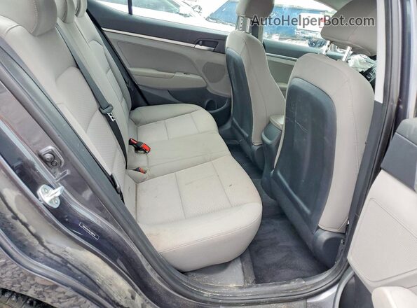5NPD74LF6LH585761 2020 HYUNDAI ELANTRA Charcoal უკანა სავარძლების ხედი