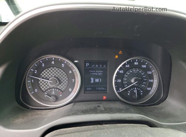 5NPD74LF6LH585761 2020 HYUNDAI ELANTRA Charcoal ხელსაწყოთა პანელის ხედი