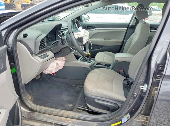 5NPD74LF6LH585761 2020 HYUNDAI ELANTRA Charcoal წინა სალონის ხედი