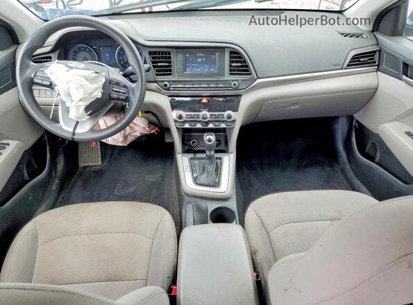 5NPD74LF6LH585761 2020 HYUNDAI ELANTRA Charcoal წინა პანელის ხედი