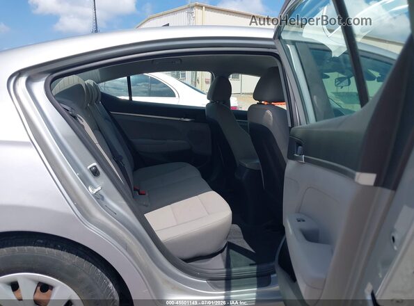 5NPD74LF6LH598526 2020 HYUNDAI ELANTRA Silver Vista de la etiqueta del VIN