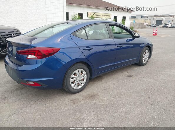 5NPD74LF6LH601098 2020 HYUNDAI ELANTRA Синий Задняя правая четверть