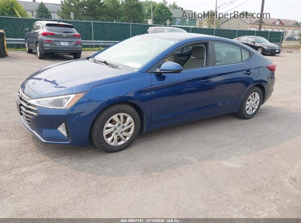 5NPD74LF6LH601098 2020 HYUNDAI ELANTRA Синий Передняя левая четверть