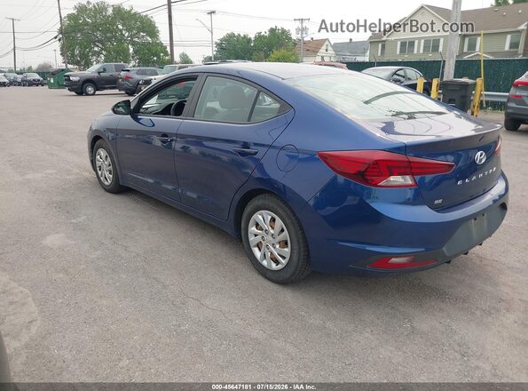 5NPD74LF6LH601098 2020 HYUNDAI ELANTRA Синий Задняя левая четверть