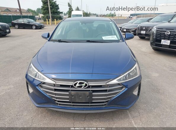 5NPD74LF6LH601098 2020 HYUNDAI ELANTRA Синий Вид щитка приборов