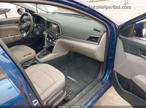 5NPD74LF6LH601098 2020 HYUNDAI ELANTRA Синий Вид салона спереди