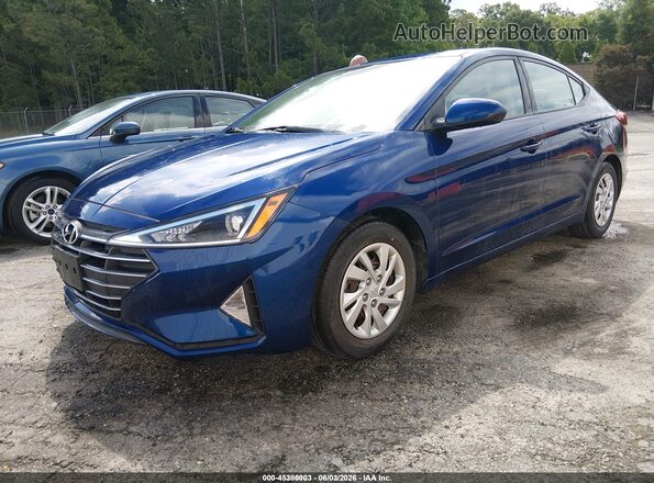 5NPD74LF6LH601120 2020 HYUNDAI ELANTRA Blue წინა მარცხენა ხედი სამი მეოთხედიდან