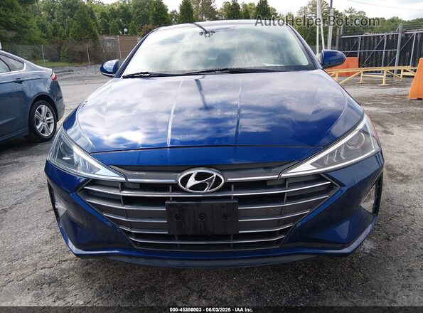 5NPD74LF6LH601120 2020 HYUNDAI ELANTRA Blue უკანა სალონის ხედი