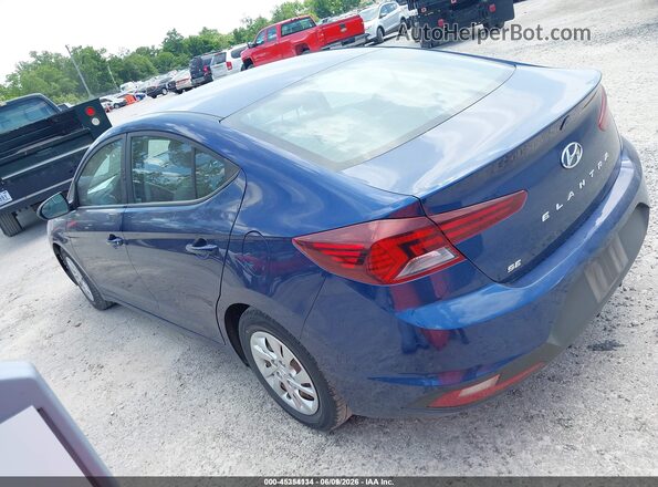 5NPD74LF6LH601313 2020 HYUNDAI ELANTRA Dark Blue Rear left