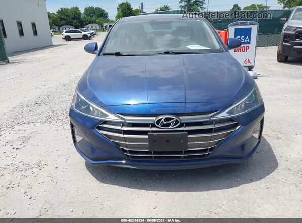 5NPD74LF6LH601313 2020 HYUNDAI ELANTRA Dark Blue Front view